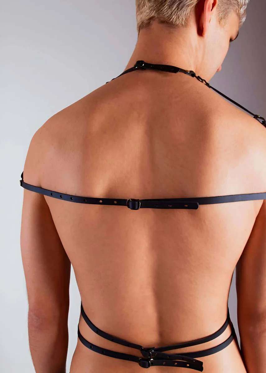 Mens Chest Harness | Adjustable Faux Leather Body Straps