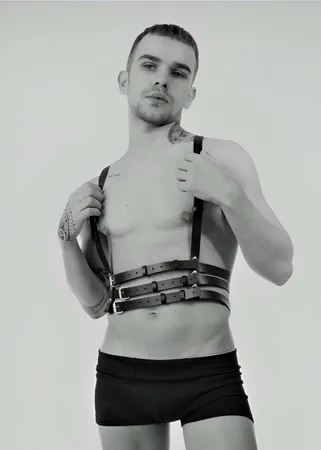 Men's Leather Chest Harness – Adjustable Body Accessory for Men