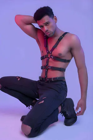 Mens Faux Leather Harness – Adjustable Body Chest Straps