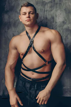 Mens Leather Harness Body Chest Straps – Stylish & Adjustable