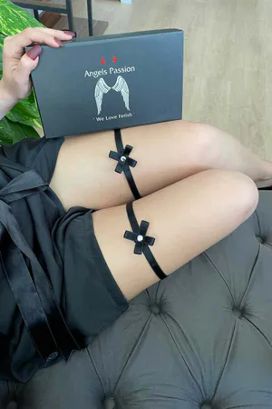Leg Garters with Bows | Sexy Thigh Bands Lingerie Accessory
