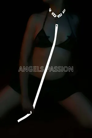 Reflective Harness Choker Leash Set - Glow in Dark Clubwear