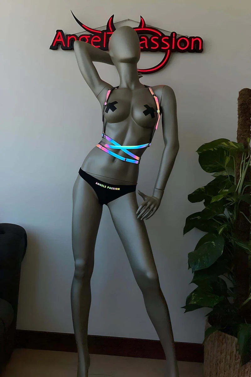 Glow in the Dark Body Harness for Festivals & Nightlife