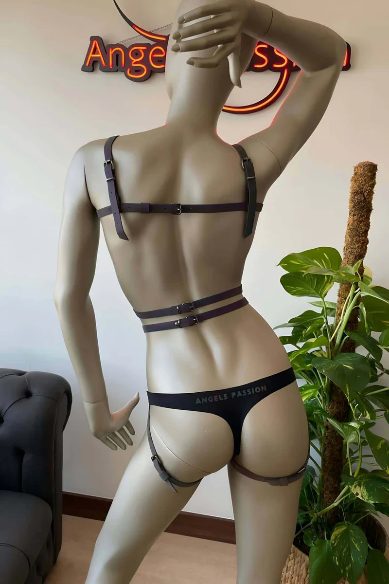 Reflective Body Harness – Holographic Adjustable Rave Outfit