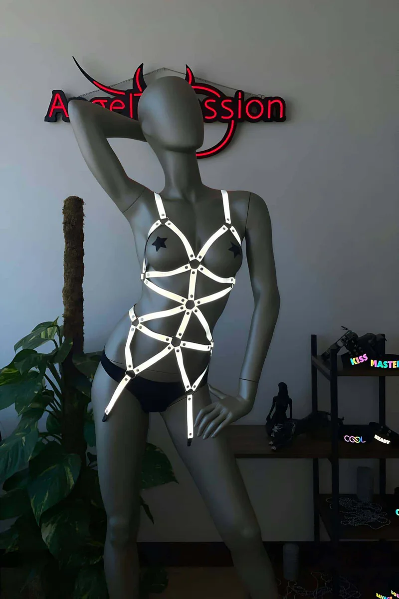 Reflective Body Harness for Women - Festival Rave Outfit