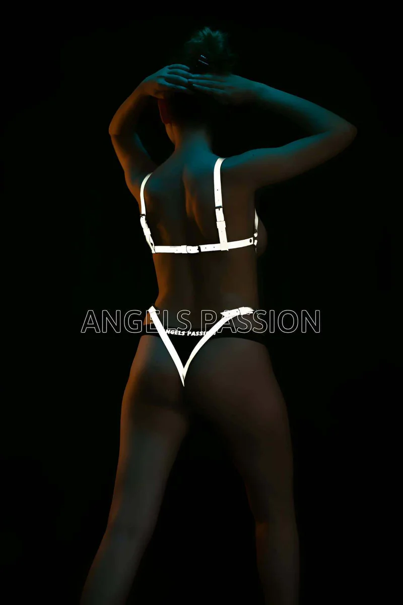 Reflective Body Harness for Women - Dazzling Festival Rave Wear