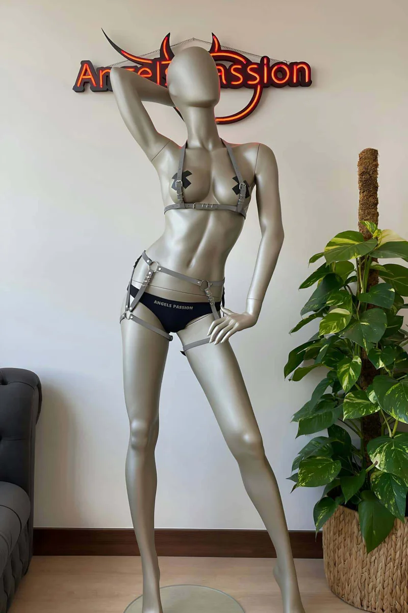 Reflective Harness Set - Luminous Bra Top & Hip Garters