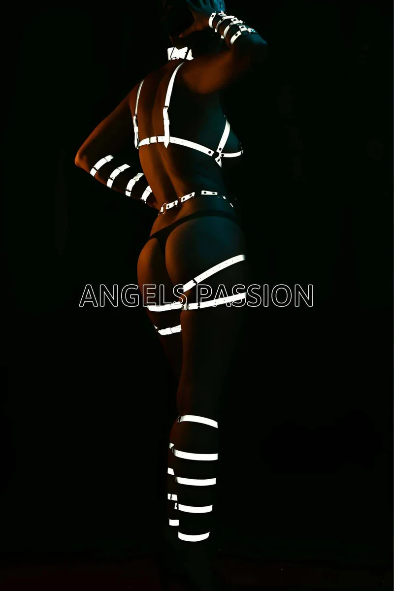 Reflective Full Body Harness Set - Festival Rave Outfit