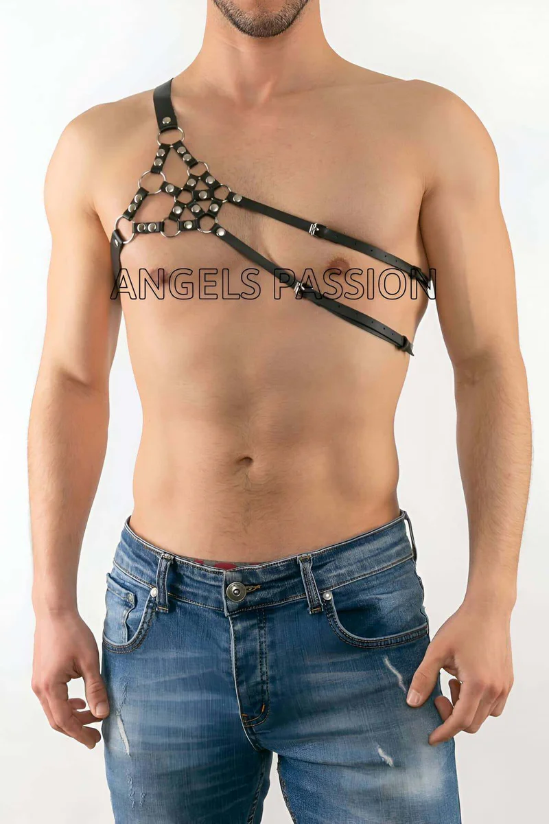 Vegan Leather Chest Harness black