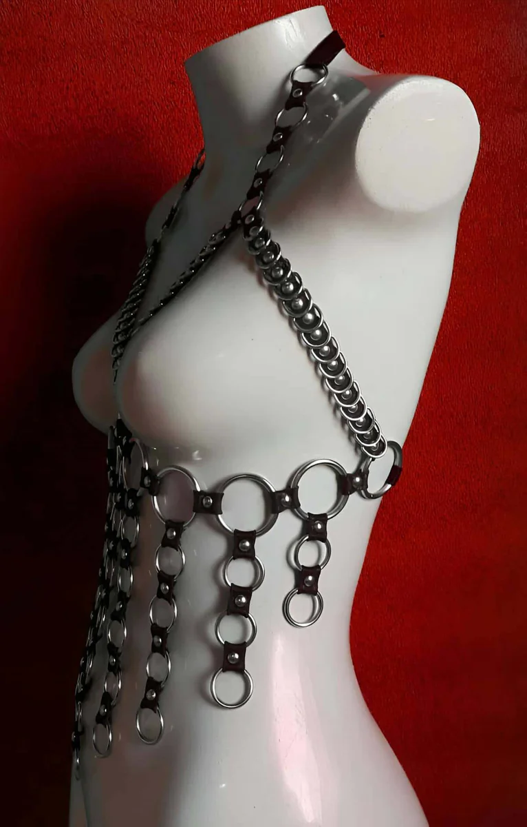 Sexy Elastic Bustier - Chest-Exposing Bustier Elastic Harness - APFT567