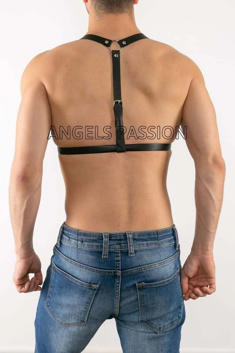 Black Fashion Harness Top Side
