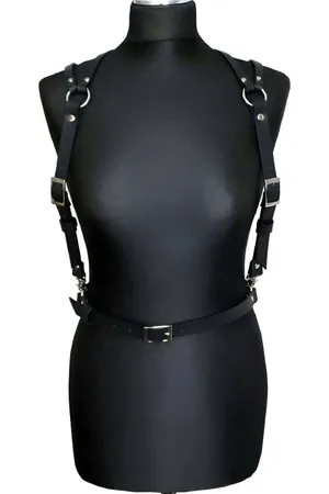 Sexy Leather Shoulder Chest Harness - APFT916