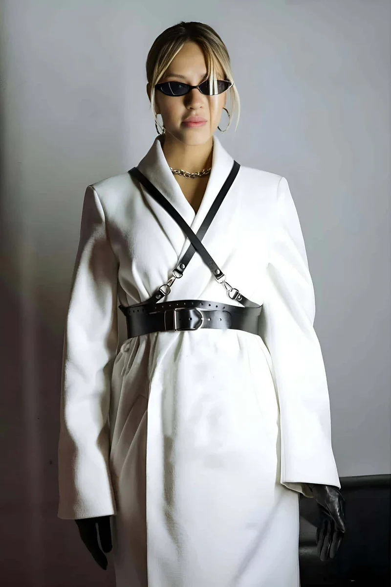 Stylish Women's Leather Belt, Stylish Women's Belt, Belt Over Dress - APFT1129