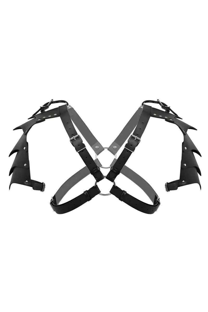 Body Harness with Riveted Shoulder Pads Back