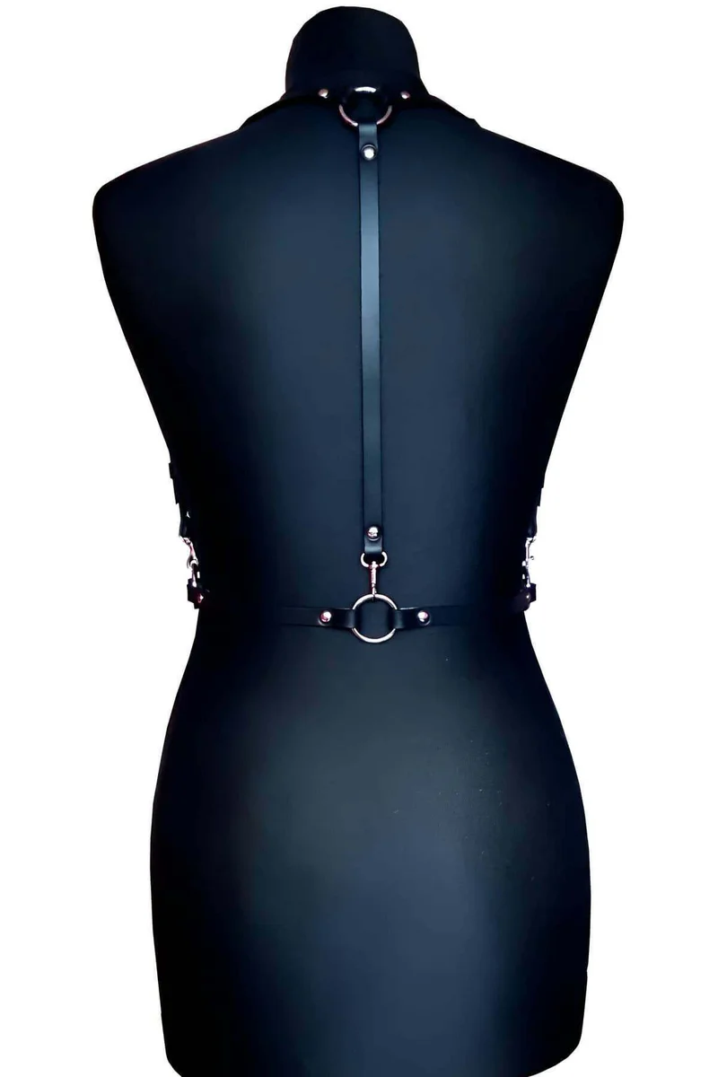 Flower Chest Harness Back Closure View adjustable straps