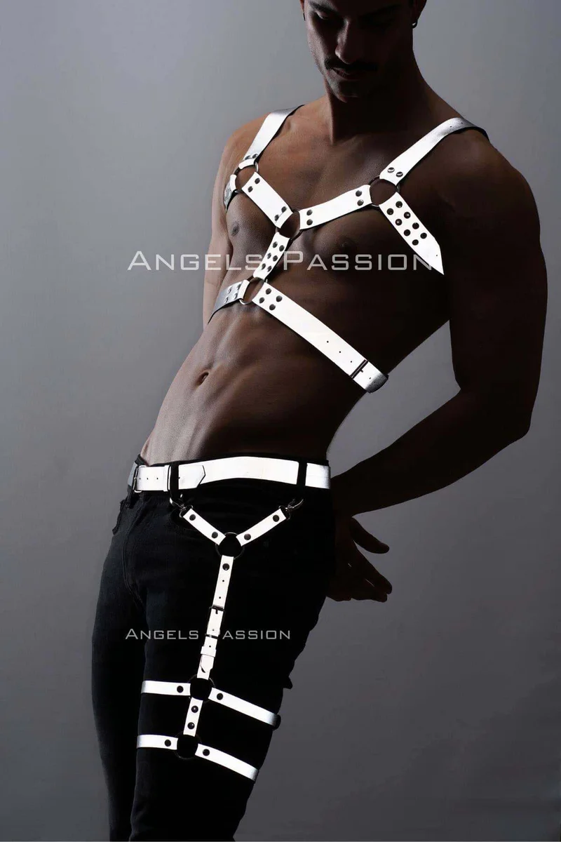 Reflective Body Harness Lingerie Set
