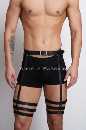 Men's Suspenders Harness, Men's Leg Accessory, Men's Fancy Clothing - APFTM170