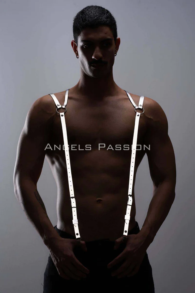 Reflective Body Harness Back View Adjustable Stra