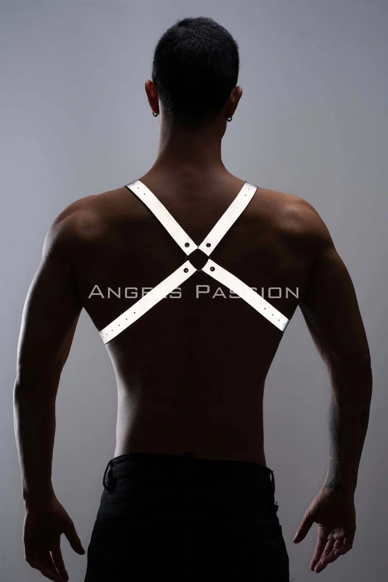 Body Harness Fashion Accessory White Reflect