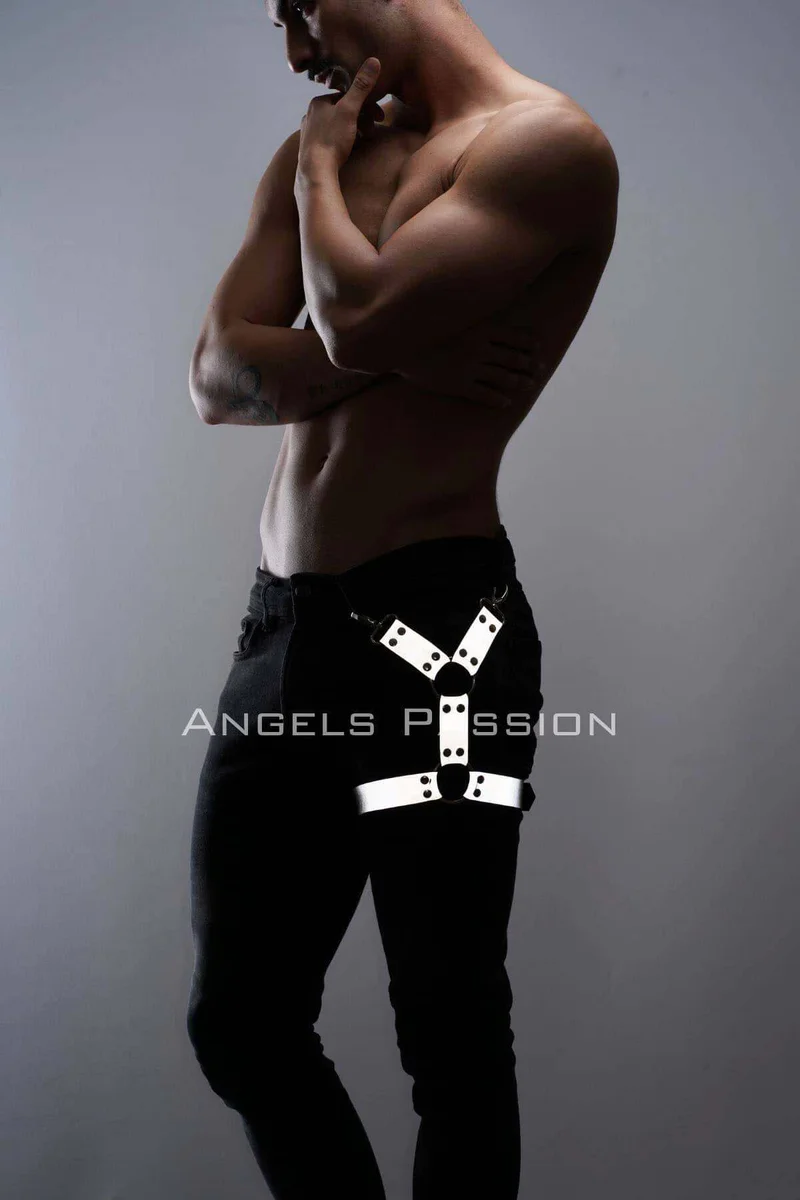 Reflective Leg Harness Side View with O