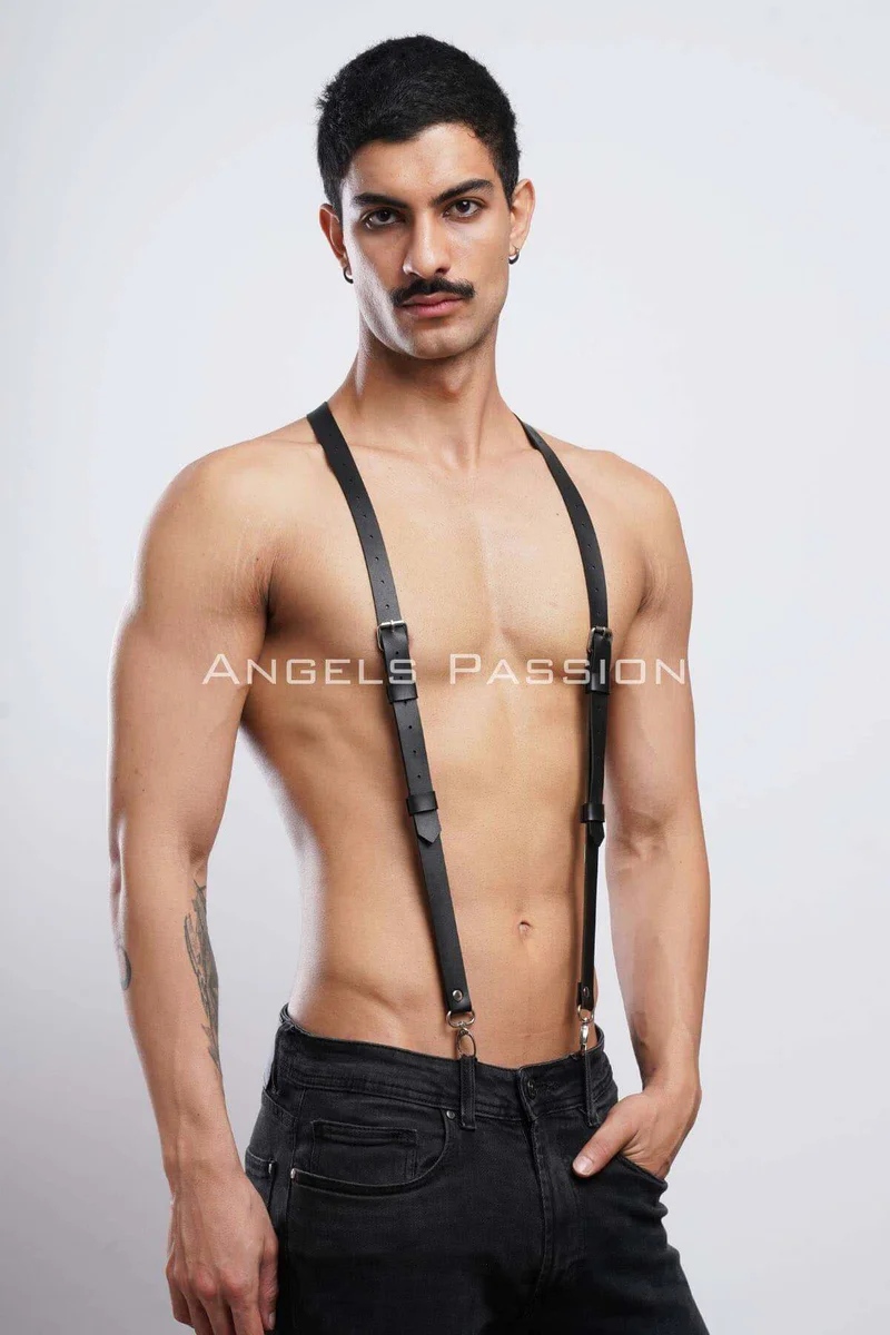 Minimalist Faux Leather Suspender