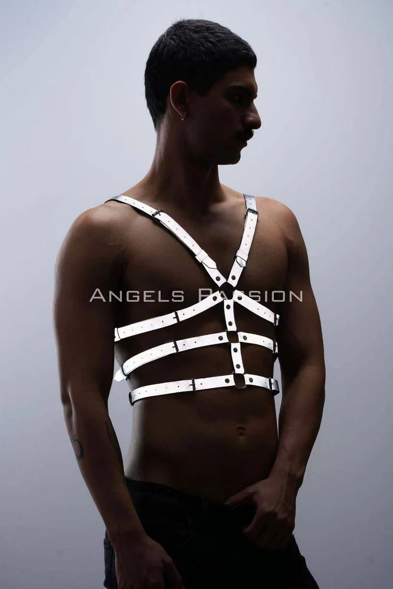 Reflective Chest Harness Front View Adjustable