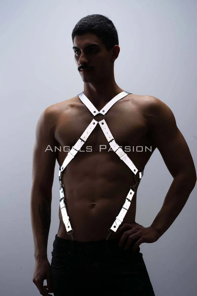 Fashion Chest Harness silver reflective