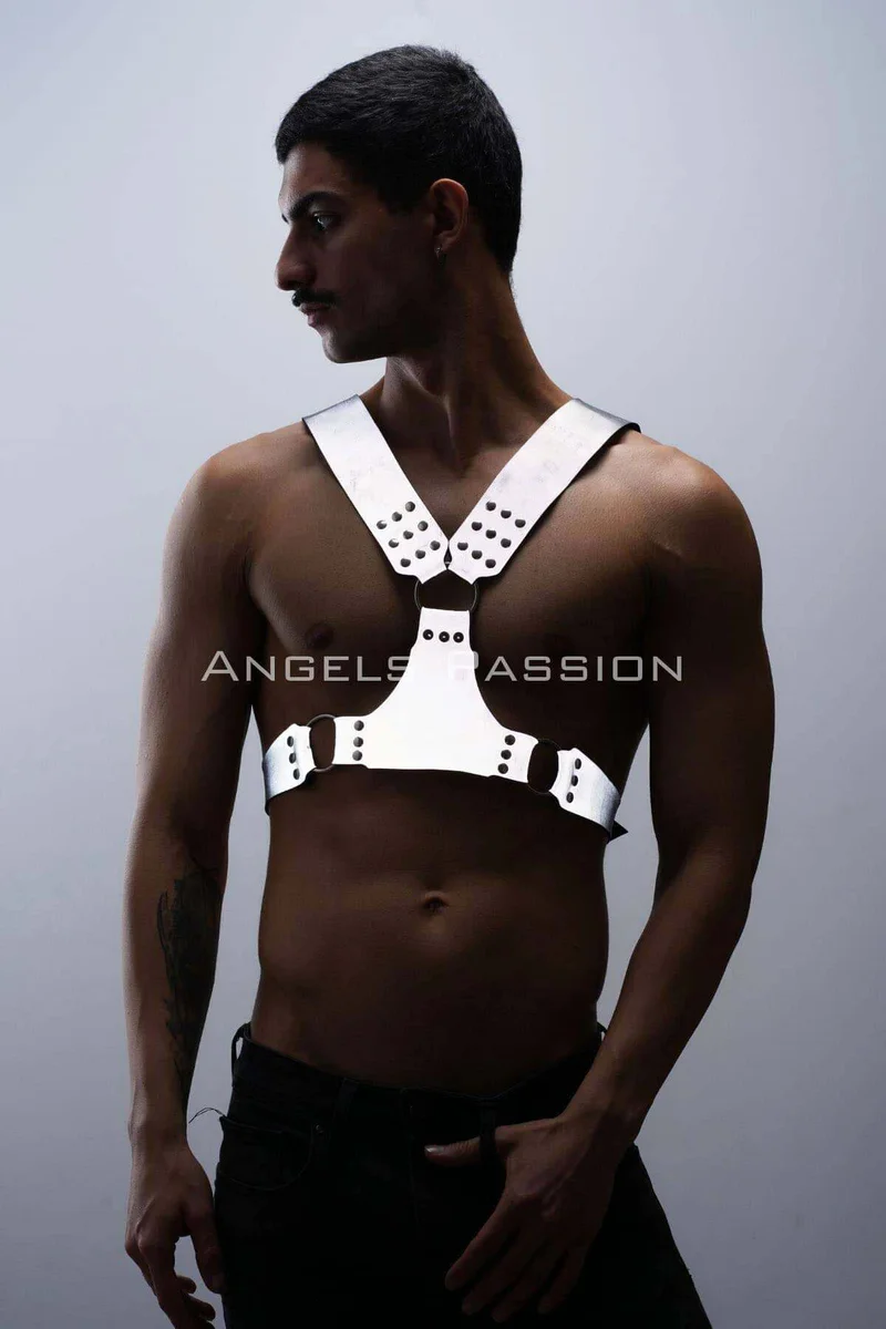 Reflective Studded Chest Harness