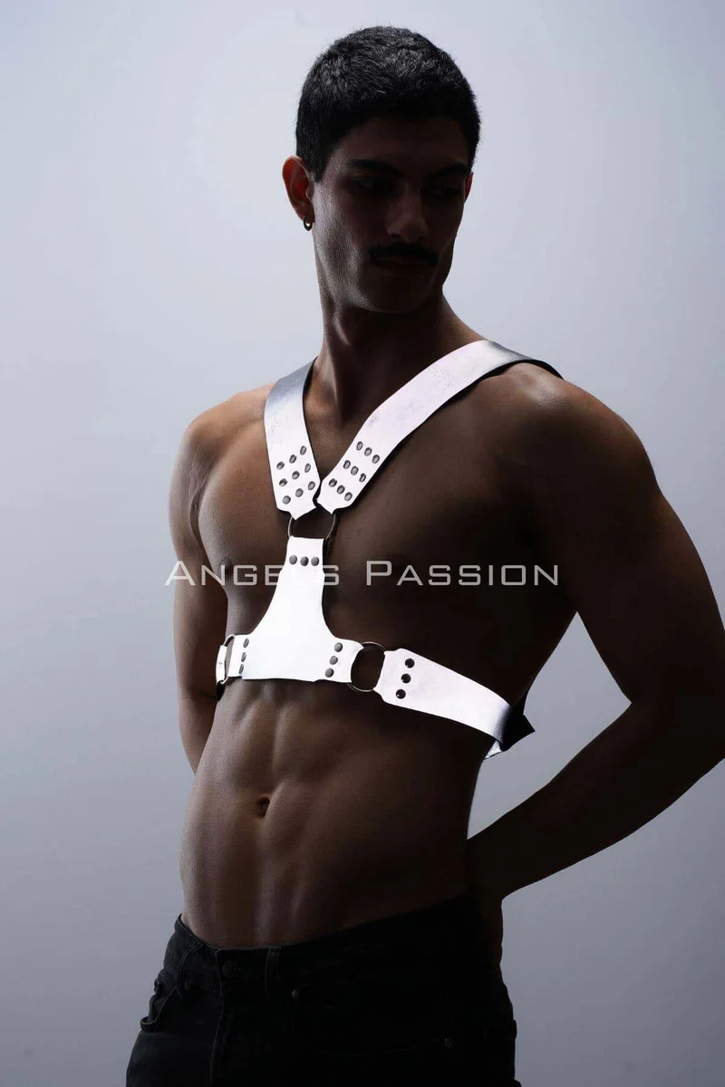 Mens Reflective Chest Harness Outfit Styling