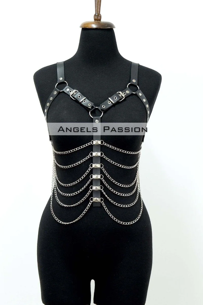 Large Size Chain Chest Harness - APFT534_S2