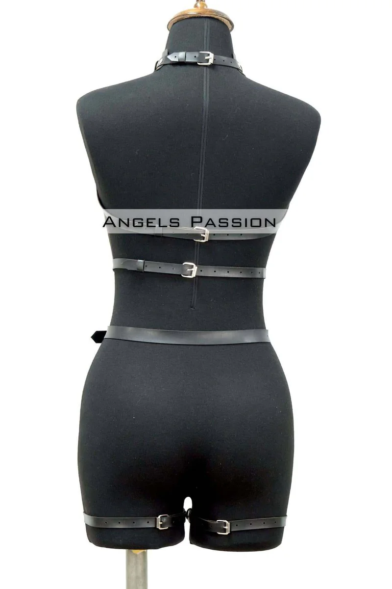 Sexy Harness Lingerie Set Black with