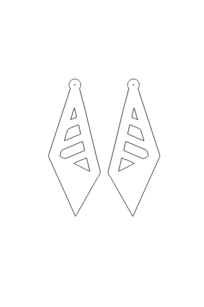 Silver Prism Drop Earrings Reflect