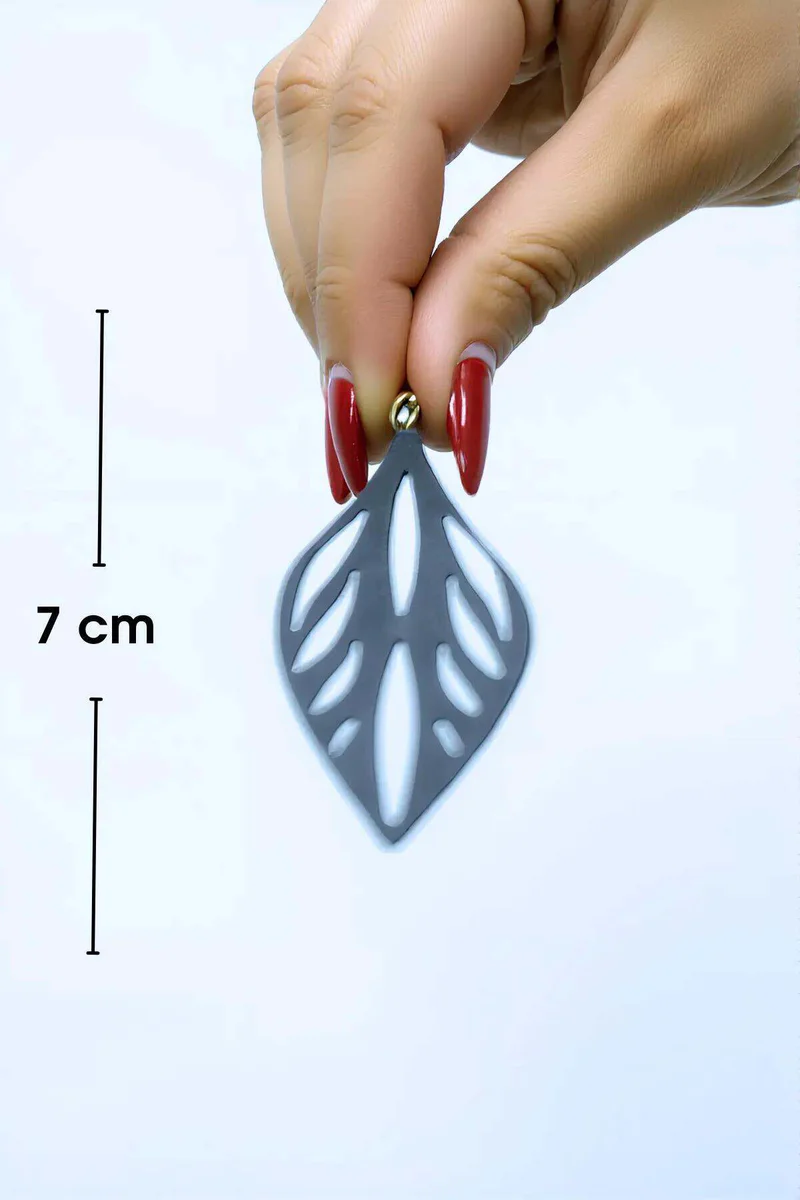 Reflective Drop Earrings Night View Artistic