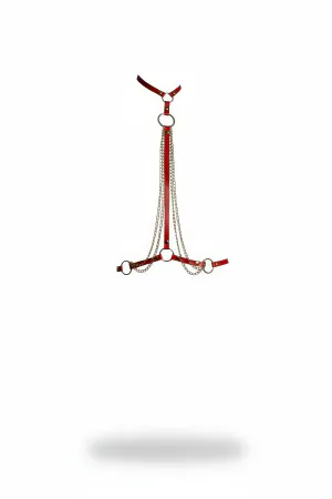 Red Women's Belt Chain Detailed Body Accessory - APFT426