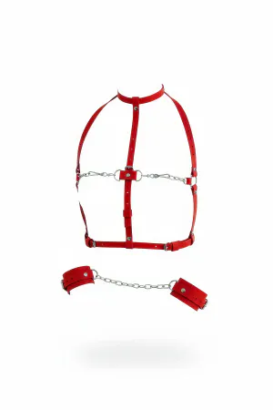 Red Women's Belt Chain Detailed Body Accessory - APFT433