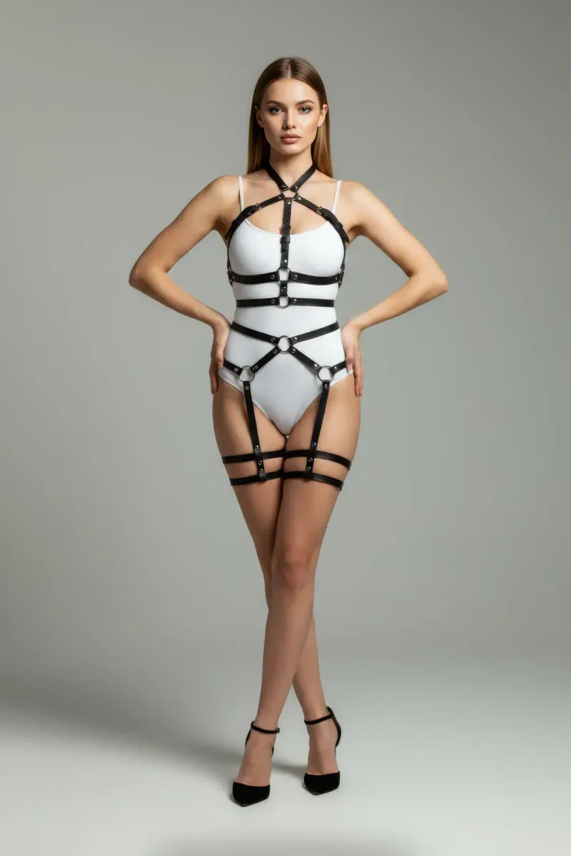 Full Body Harness Fashion Accessory Side Profile