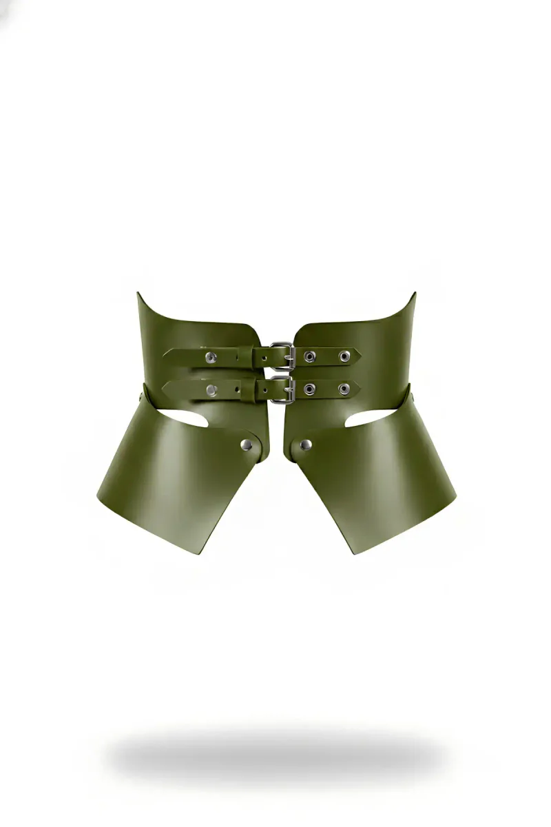 Khaki Women's Belt Wide Corset Waist Accessory - APFT611