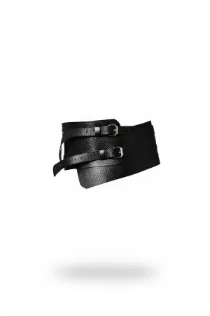 Black Women's Belt Wide Corset Waist Accessory - APFT617