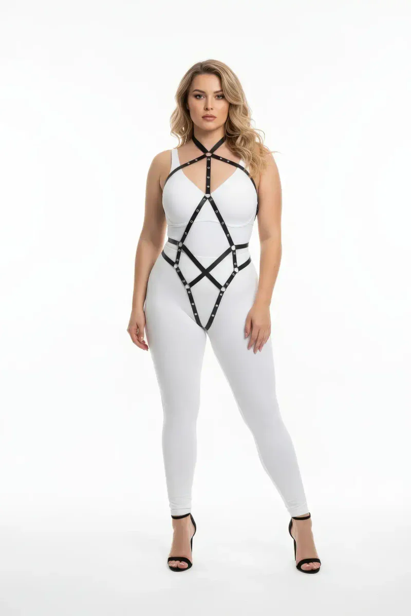 Women's Leather Body Harness | Adjustable Fashion Accessory