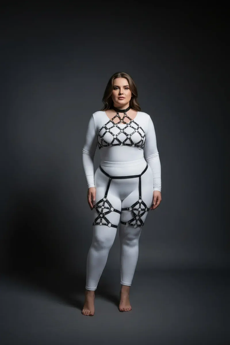 Plus Size Caged Body Harness