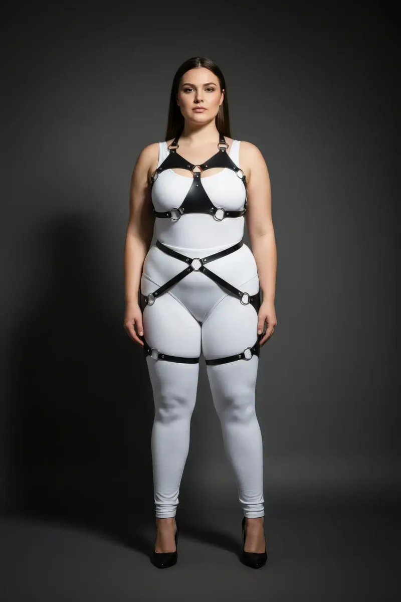 Plus Size Full Body Harness Front View