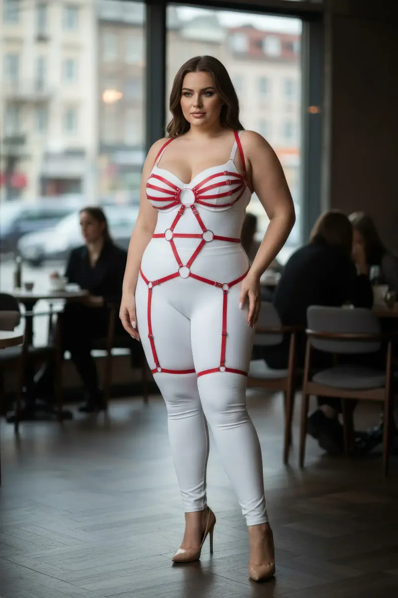 O-Ring Thigh Harness Close-Up Garter Straps