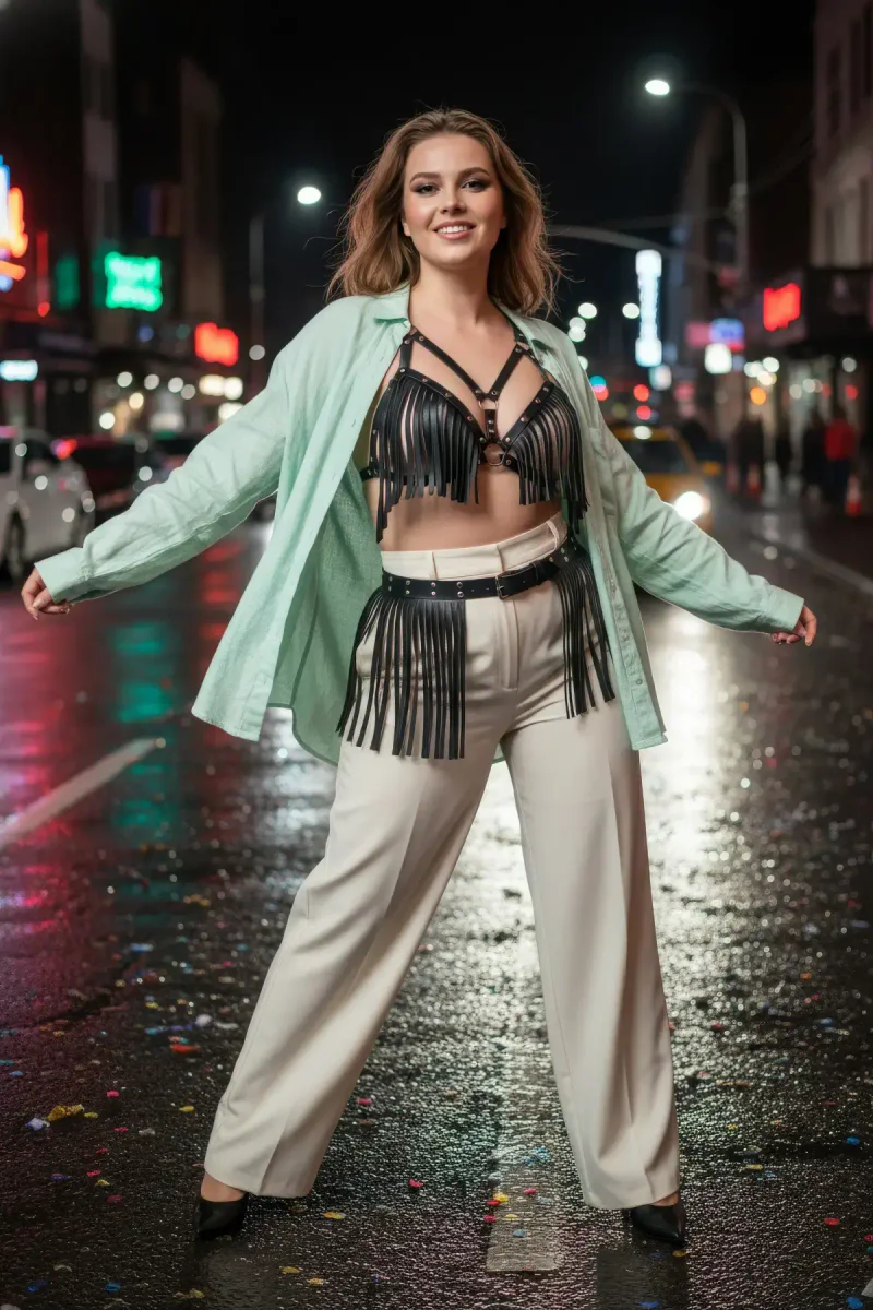 Festival Outfit with Black Vegan