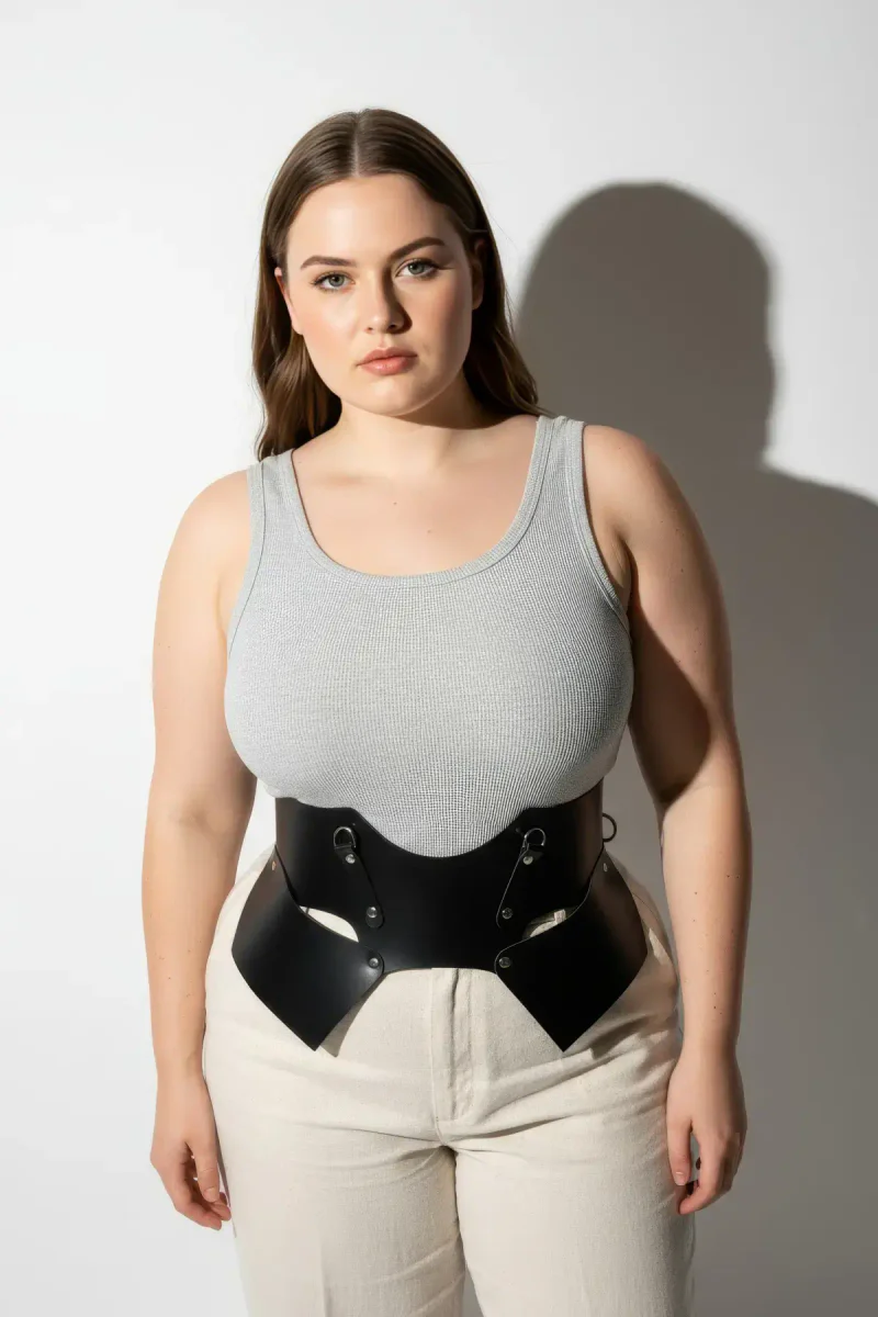 Fashion Harness Belt Black Sculpt