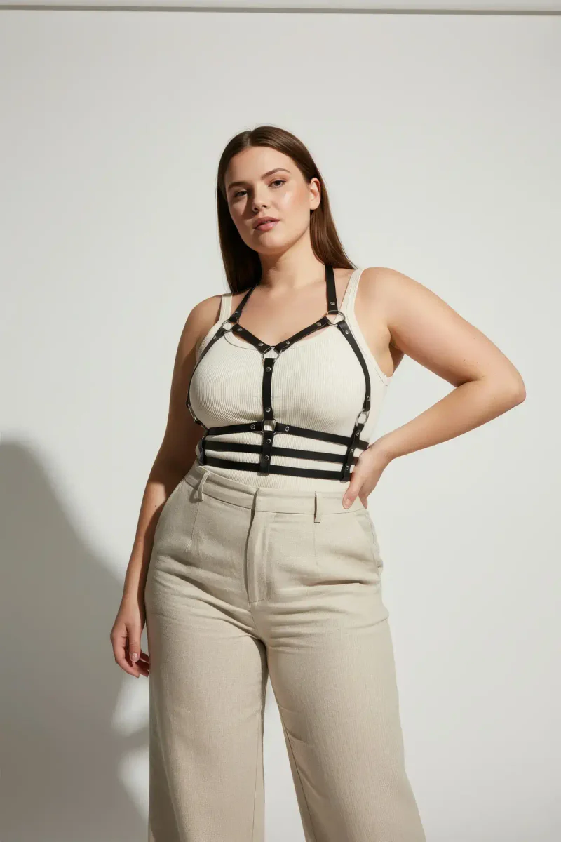 Strappy Chest Harness close-up of