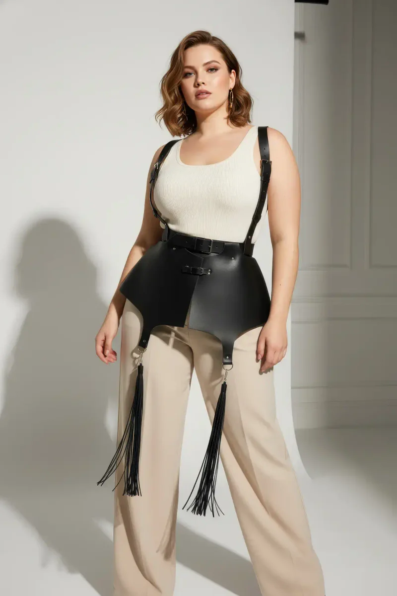 Peplum Belt Harness Fashion Accessory