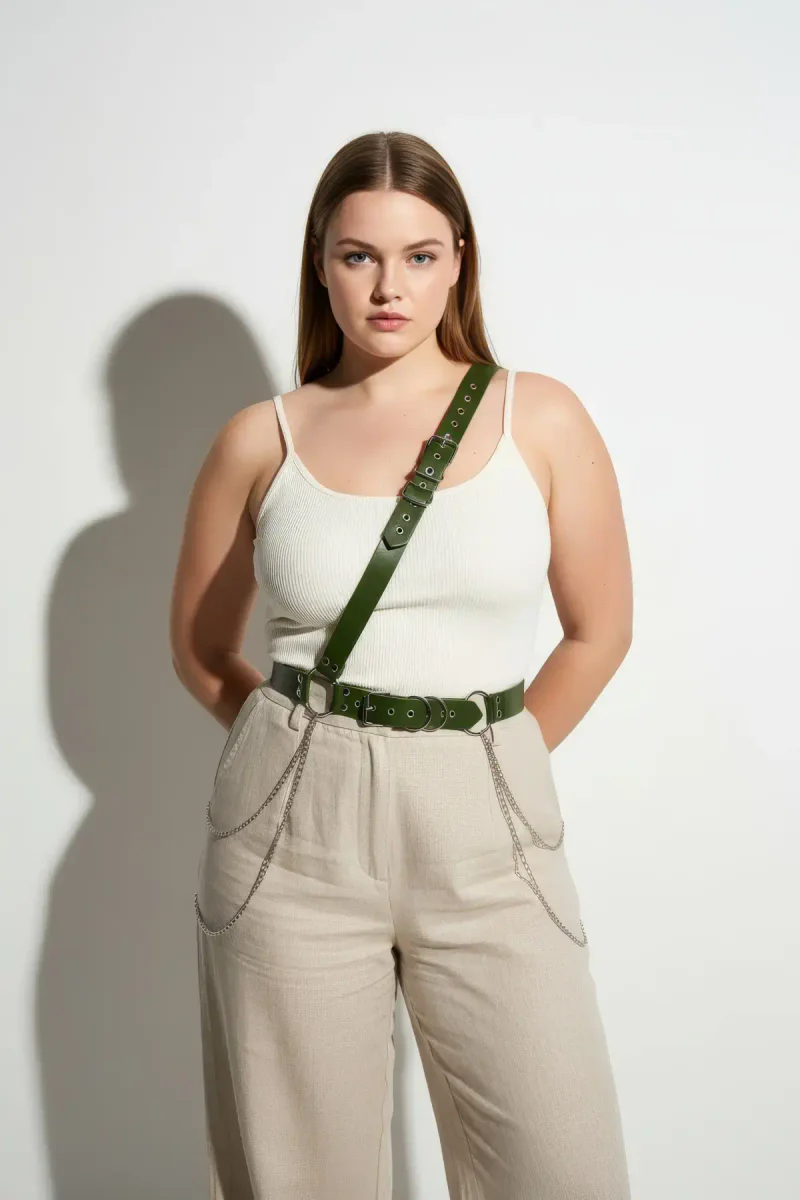 Plus size body harness street