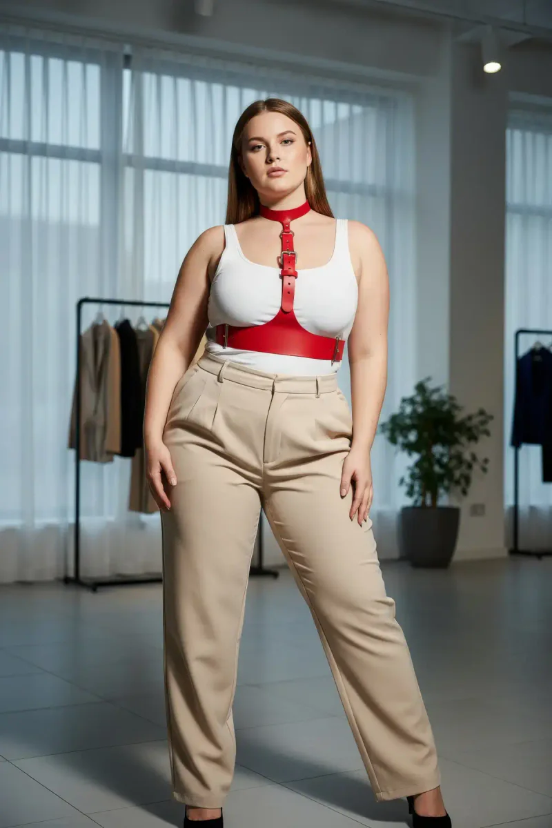 Red Underbust Harness Style