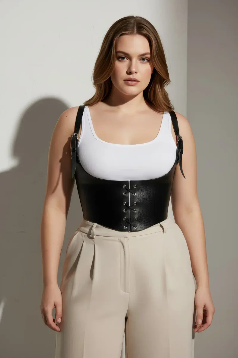 Plus Size Underbust Harness Styling Casual