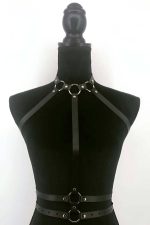 Leather Harness - Stylish Body Harness with Adjustable Waist & Leather Collar - Image 3